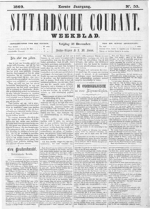  1869- 53 Sittardsche Courant, 1e jaargang, 31 december 1869